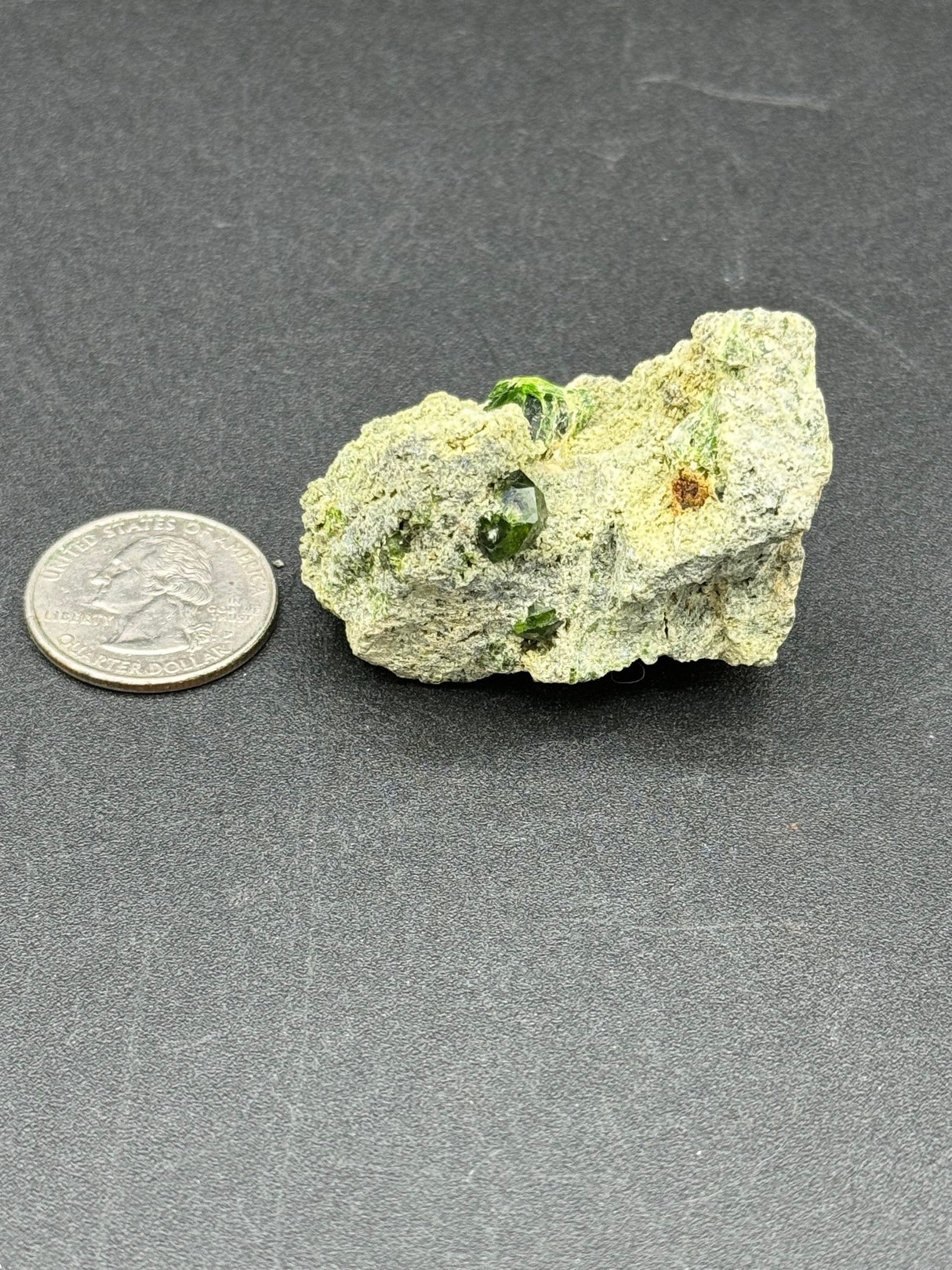 Green Garnet Specimen - 56g