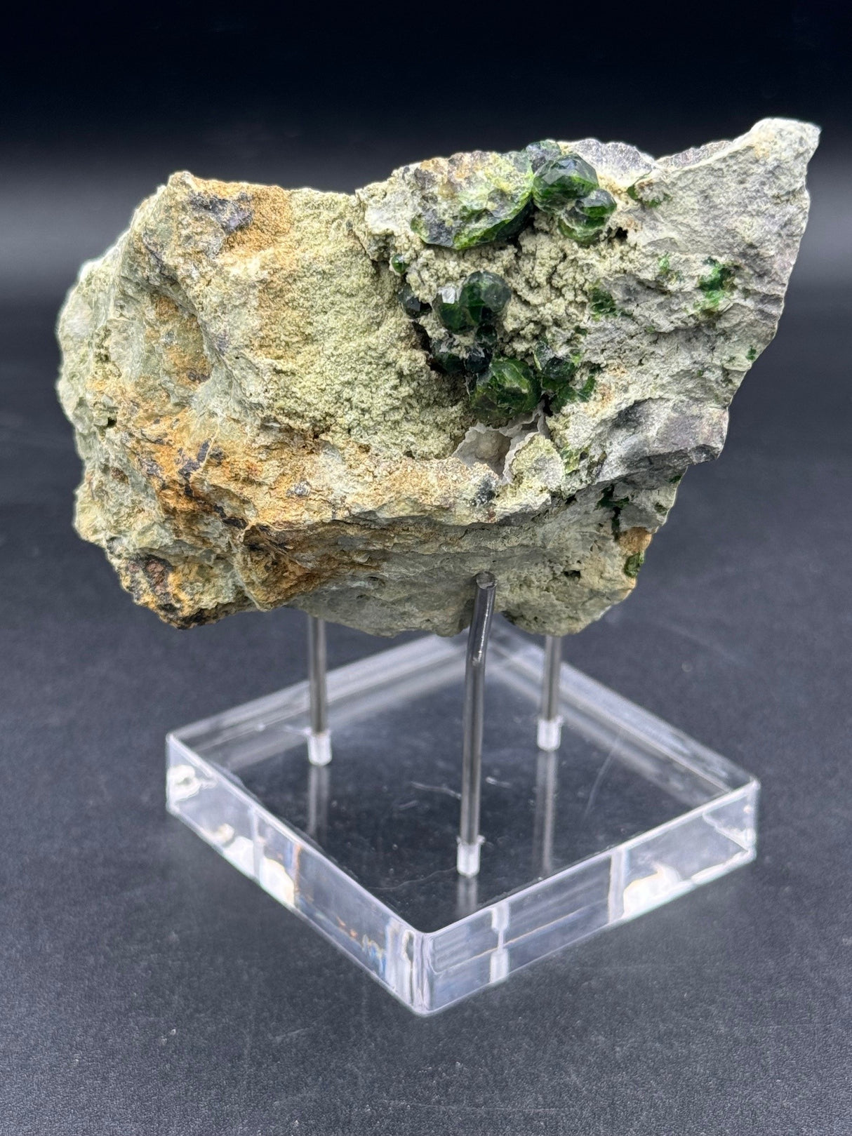 Green Garnet Specimen - 394g