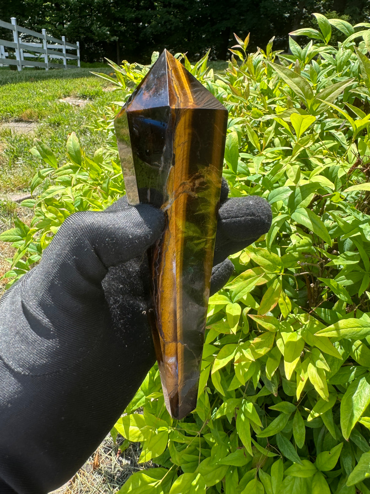 Tigers Eye Polished Wand - 411g