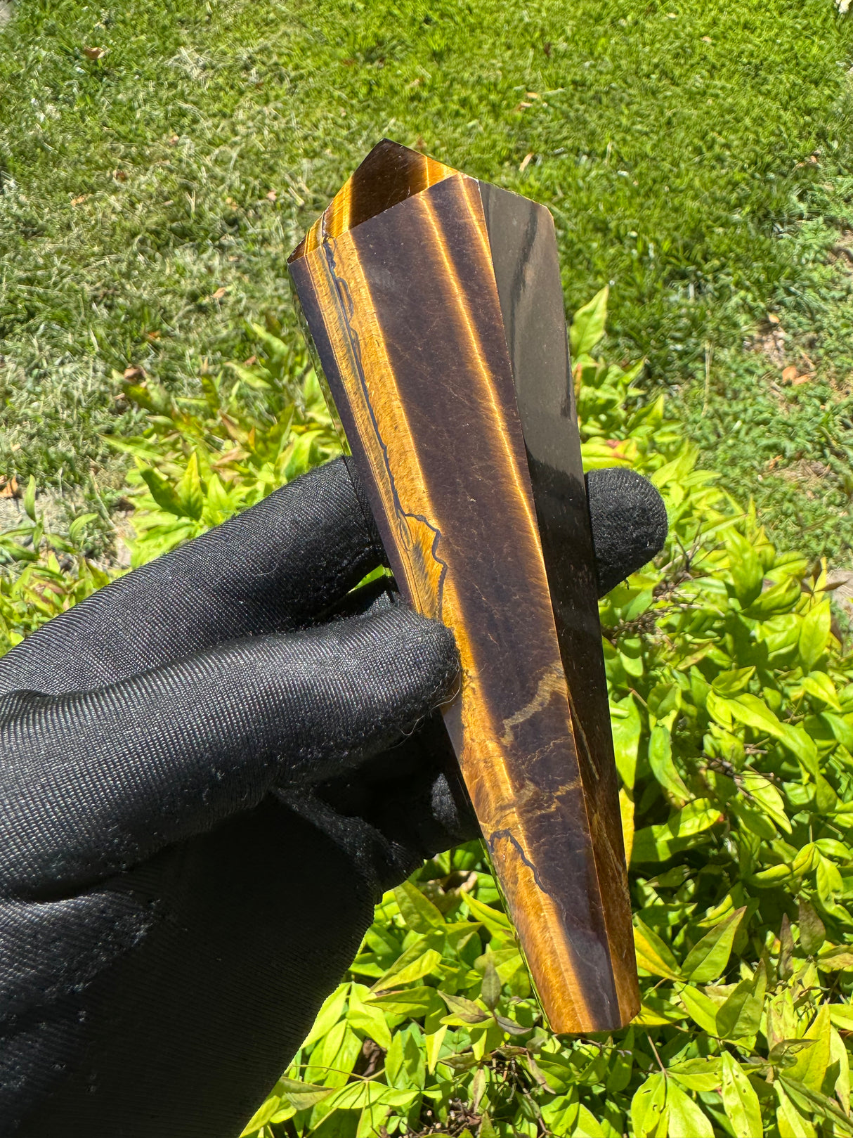 Tigers Eye Polished Wand - 351g