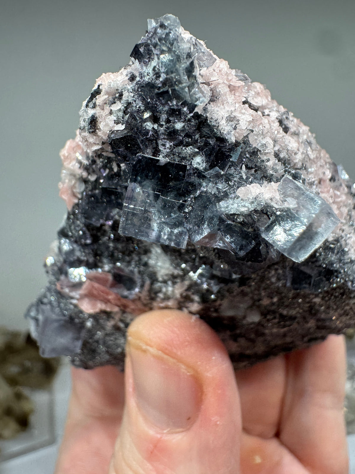 Rhodochrosite & Fluorite  - 332g