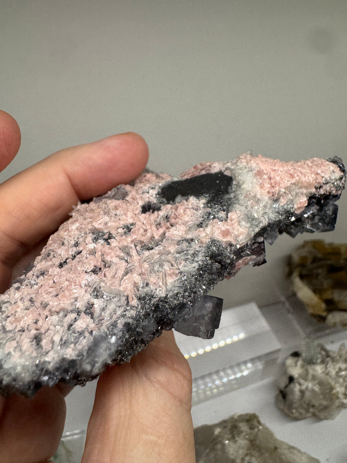 Rhodochrosite & Fluorite  - 332g