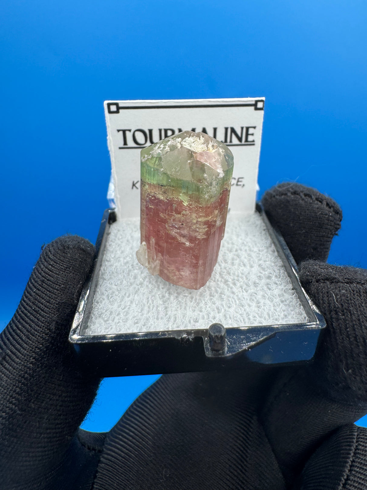 Watermelon Tourmaline Crystal - 9gm