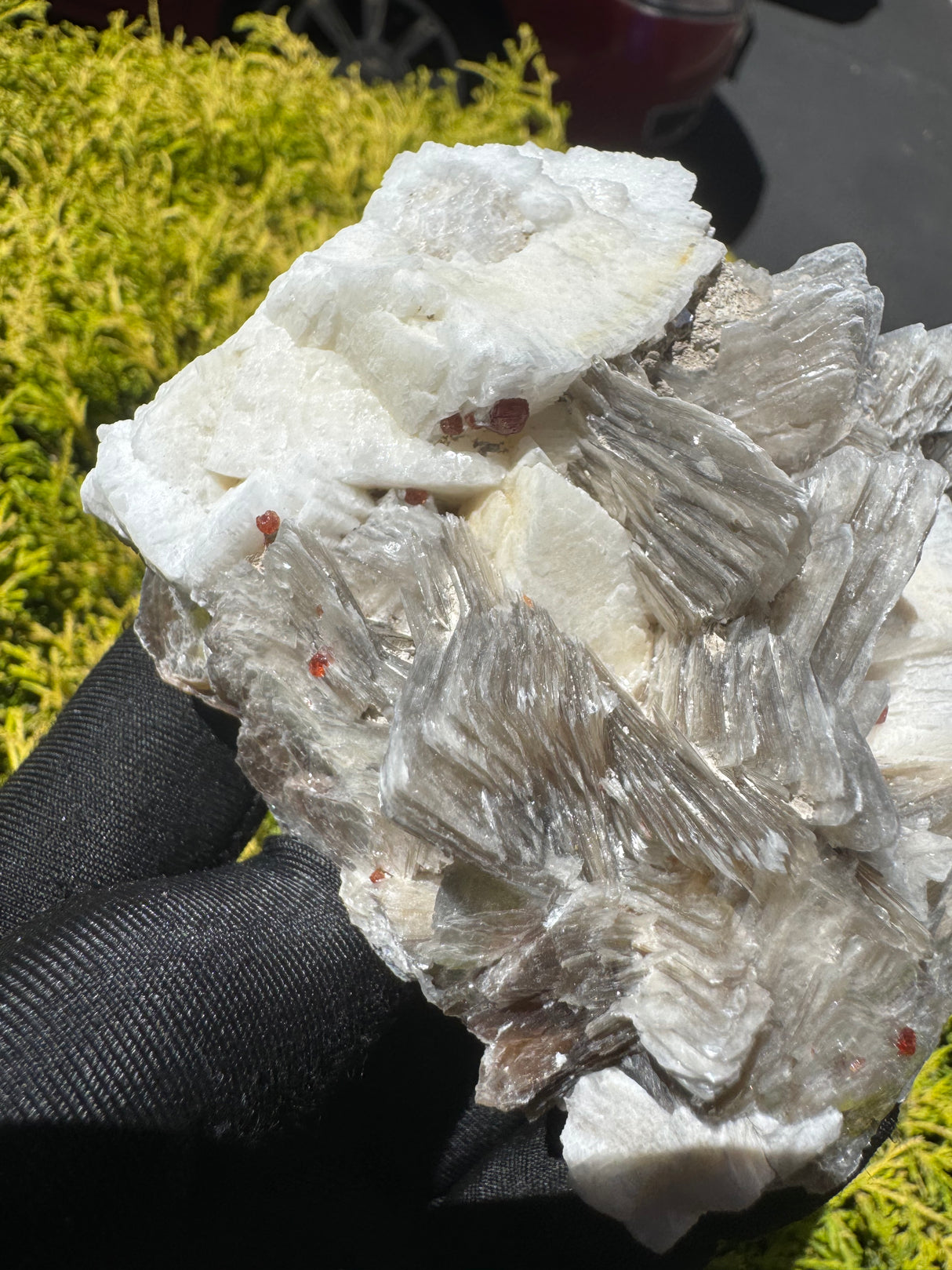 Garnet and Star Mica Specimen - 371g