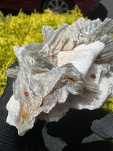 Garnet and Star Mica Specimen - 371g