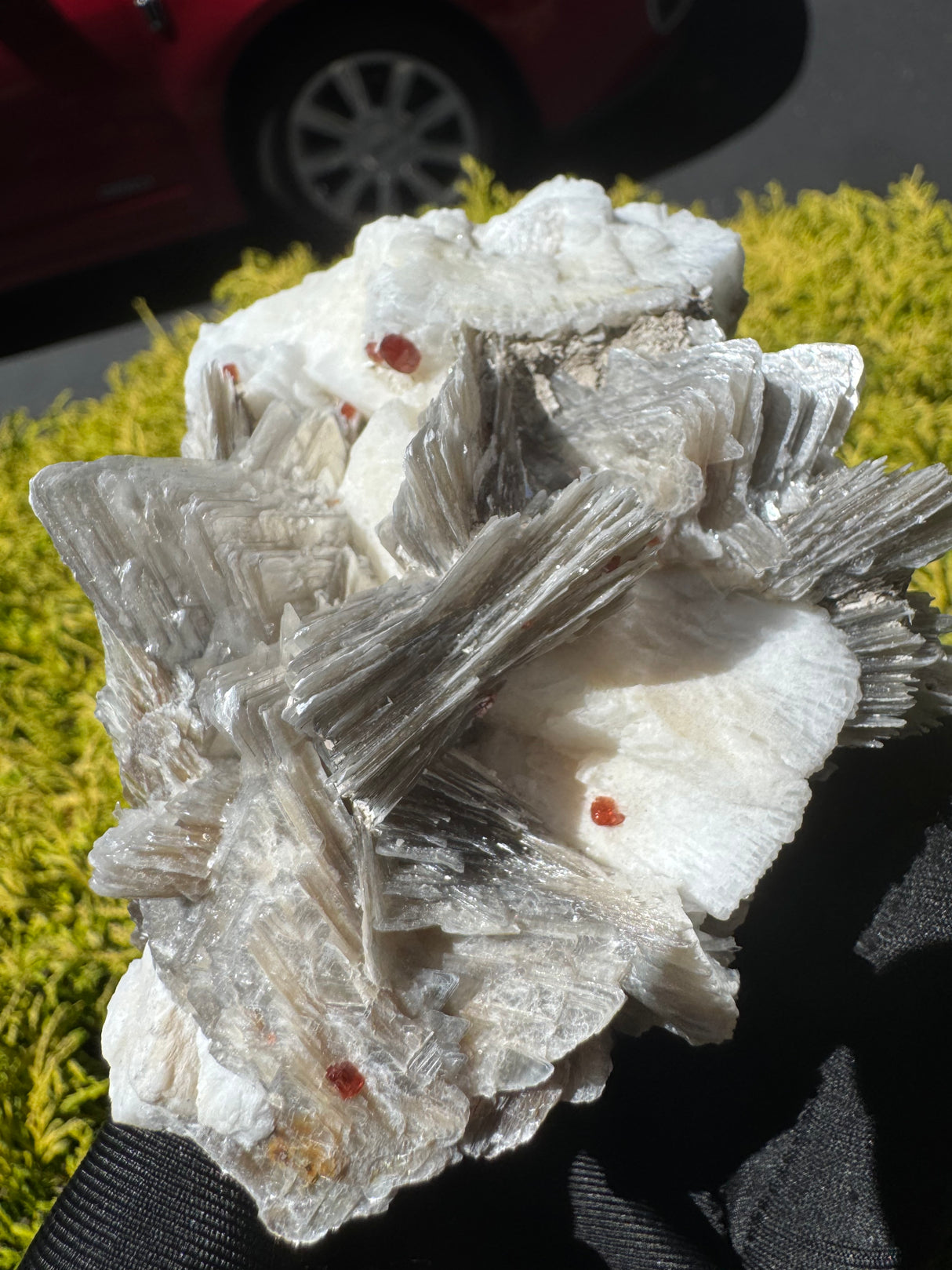 Garnet and Star Mica Specimen - 371g