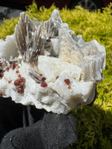 Garnet and Star Mica Specimen - 399g