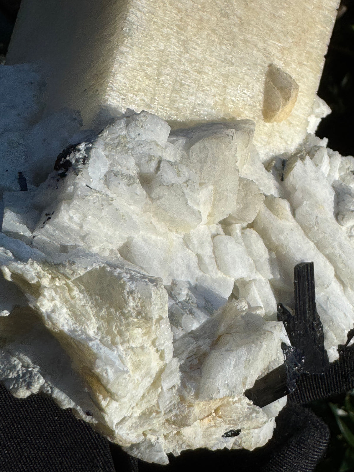 Feldspar with Black Tourmaline - 946g