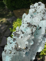 Gibbsite, Quartz and Pyrite Specimen - 718g