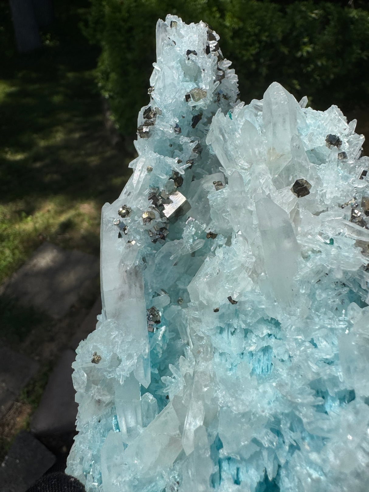 Gibbsite, Quartz and Pyrite Specimen - 718g