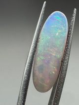 Natural Ethiopian Opal 2.5 Carat – Rainbow Fire Elongated Cabochon Gemstone