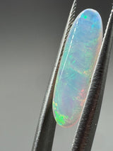 Natural Ethiopian Opal 2.5 Carat – Rainbow Fire Elongated Cabochon Gemstone