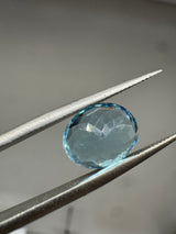 Blue Topaz Gemstone – Brilliant Blue, Eye-Clean Loose Jewelry Stone 4.70ct
