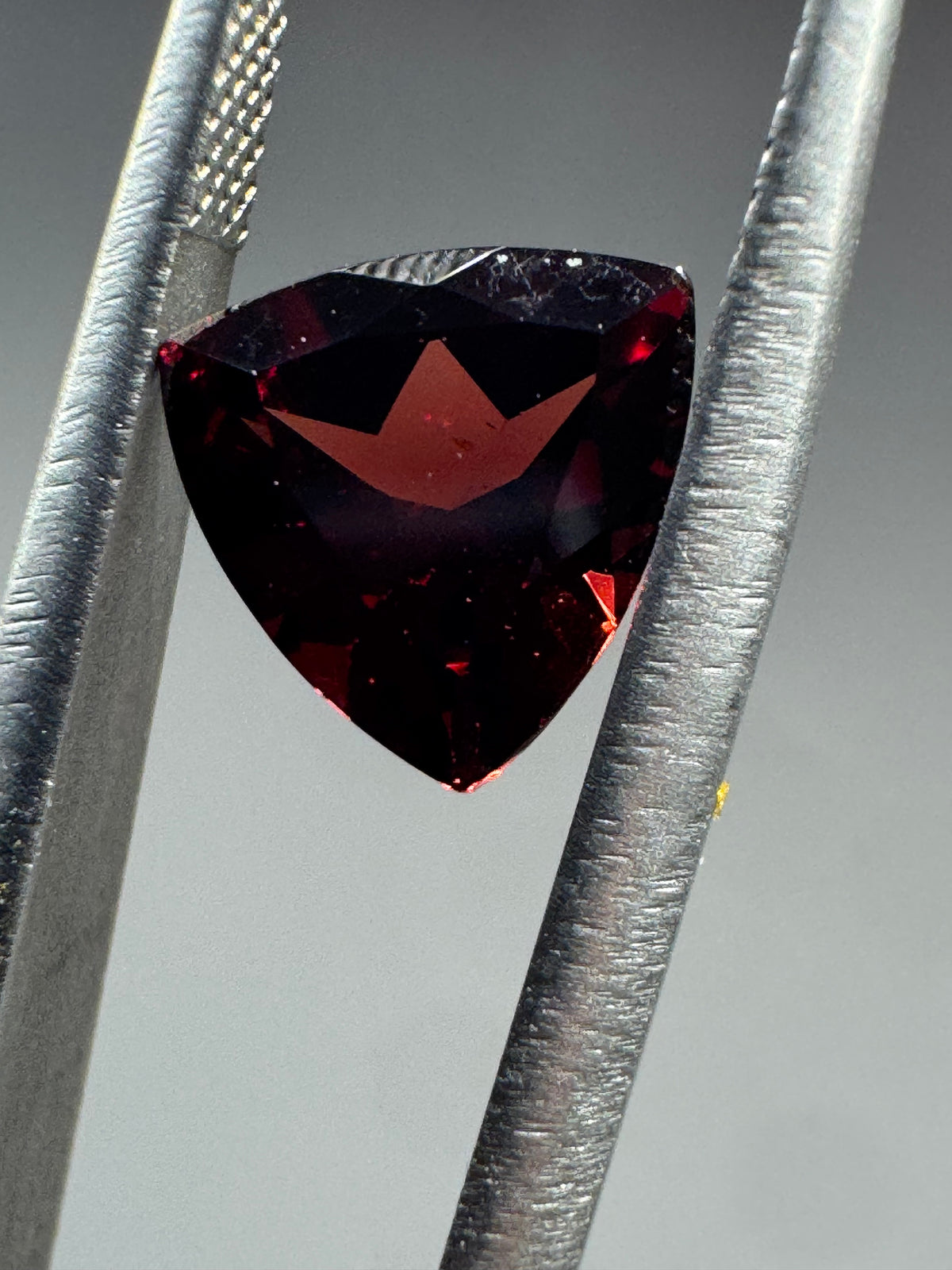 1.70ct Deep Red Garnet – Trillion Cut