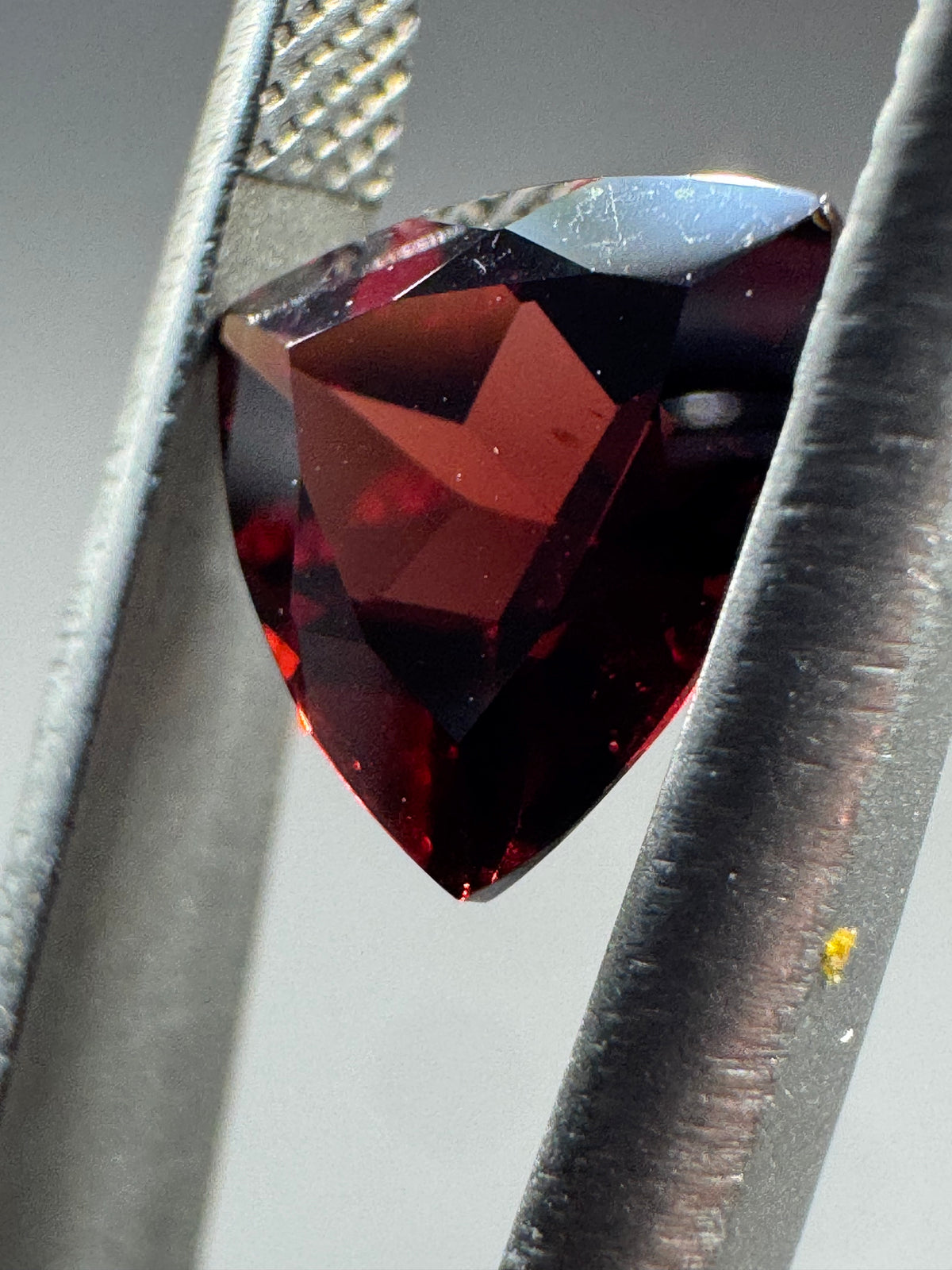 1.70ct Deep Red Garnet – Trillion Cut