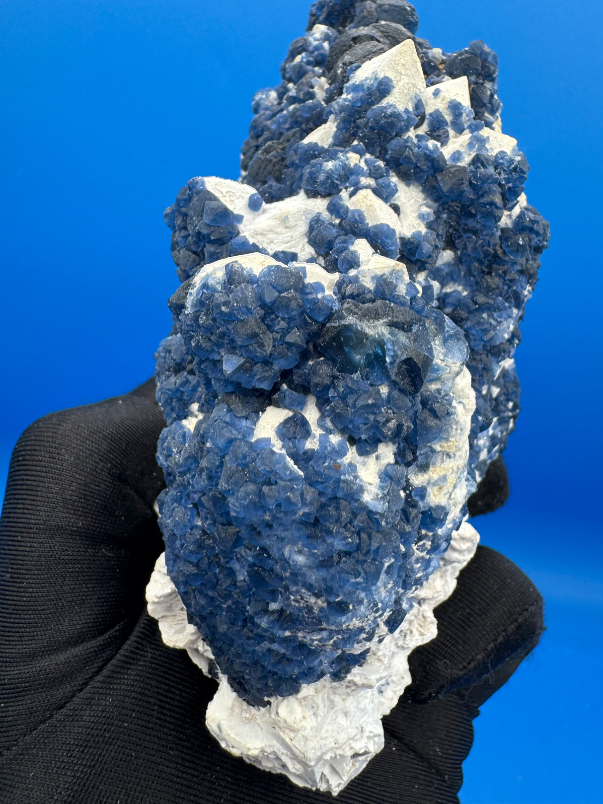 Fluorite and Candle Quartz - 509g