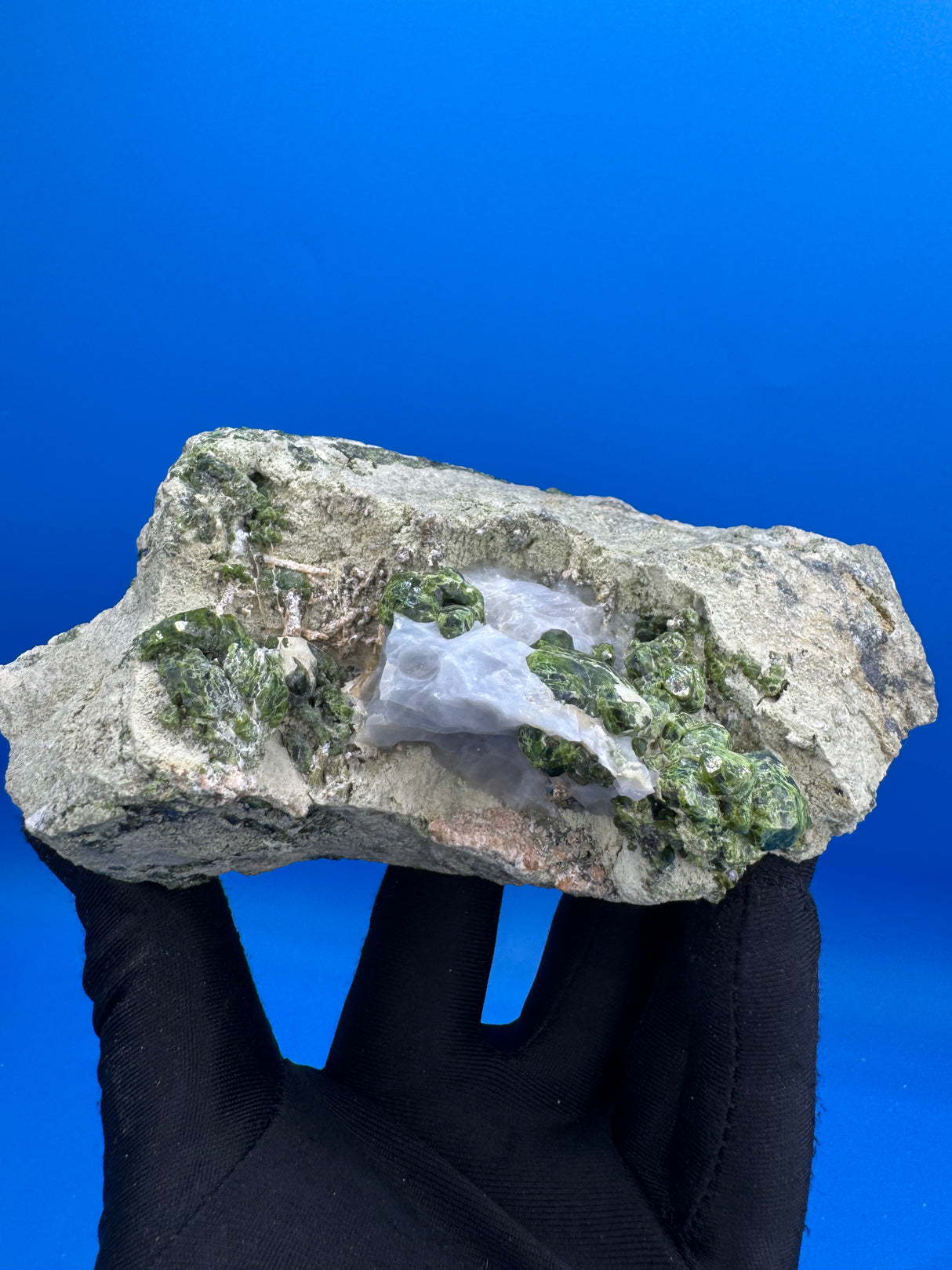 Green Garnet Specimen - 373g