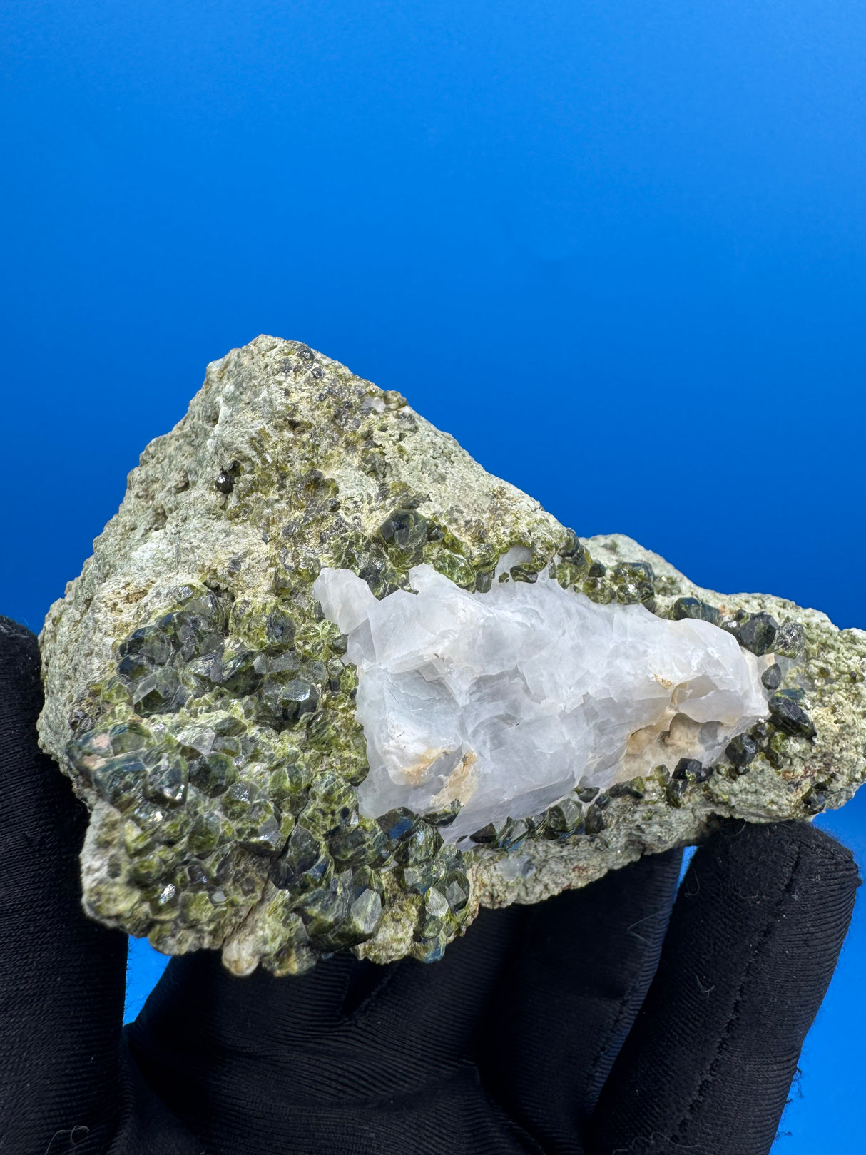 Green Garnet Specimen - 373g