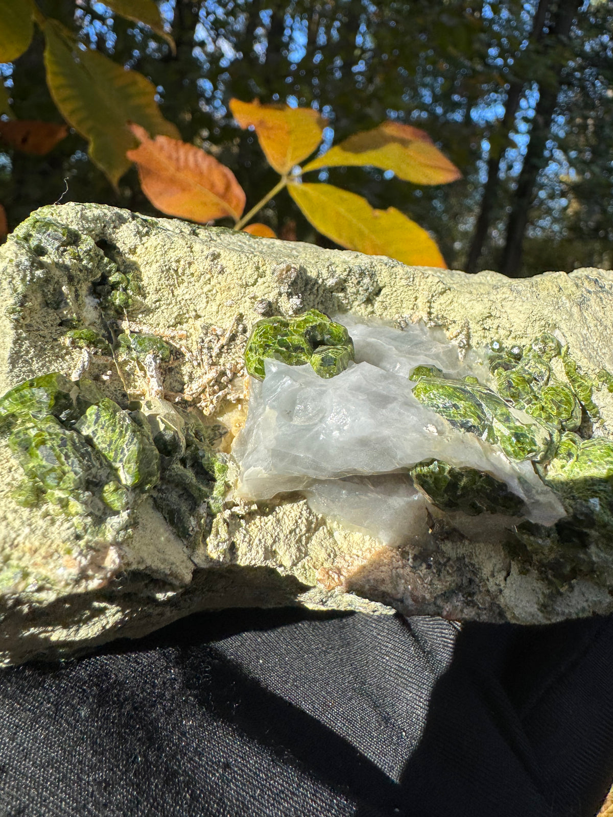 Green Garnet Specimen - 1285g