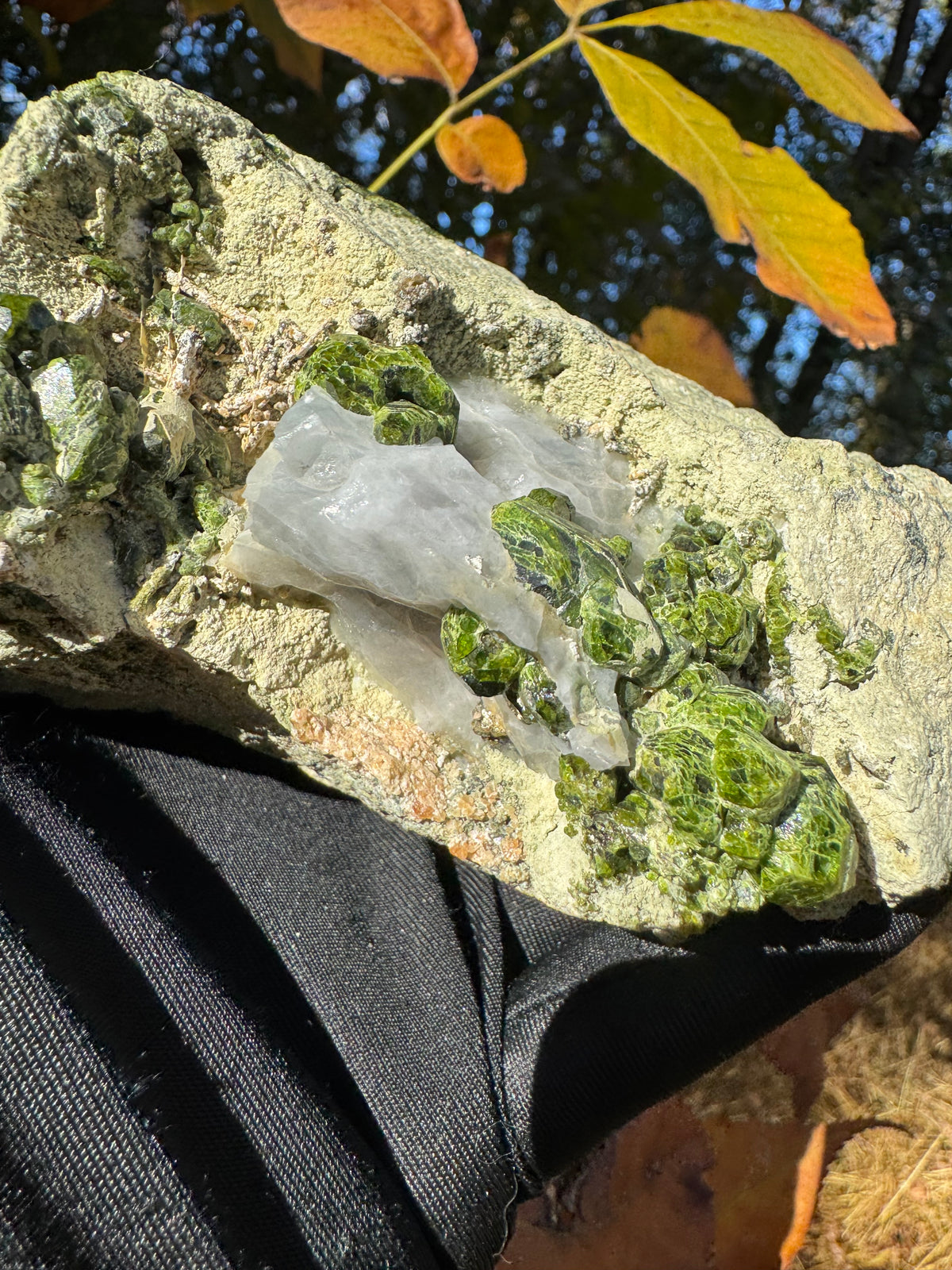 Green Garnet Specimen - 1285g