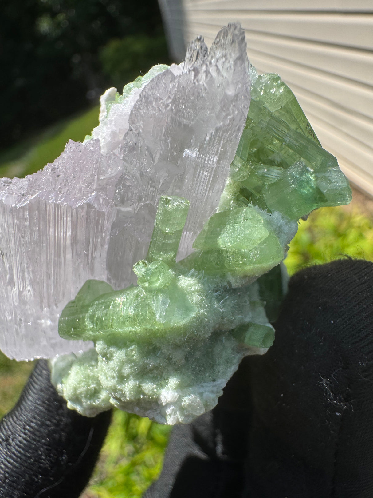 Kunzite and Tourmaline Specimen - 64g