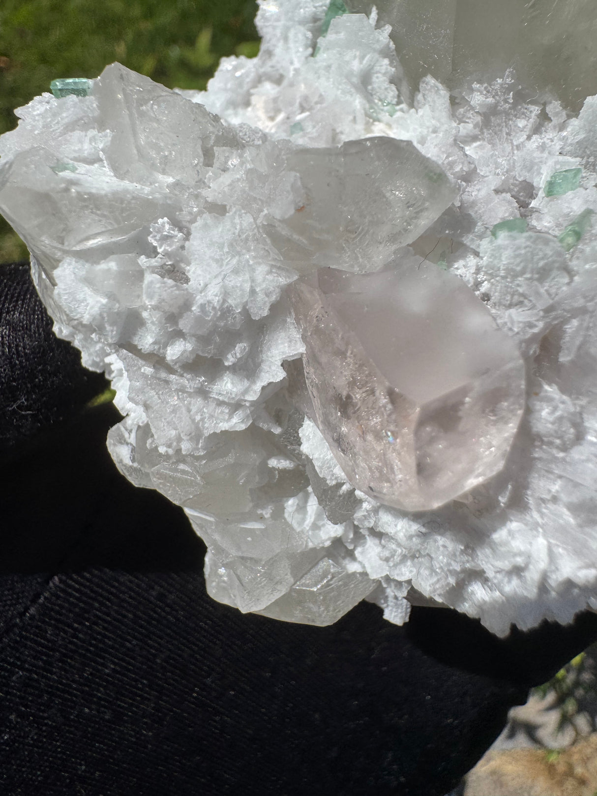 Morganite and Ttourmaline Specimen - 751g