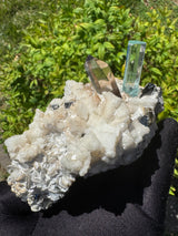 Aquamarine and Rare Japani Quartz- 303g