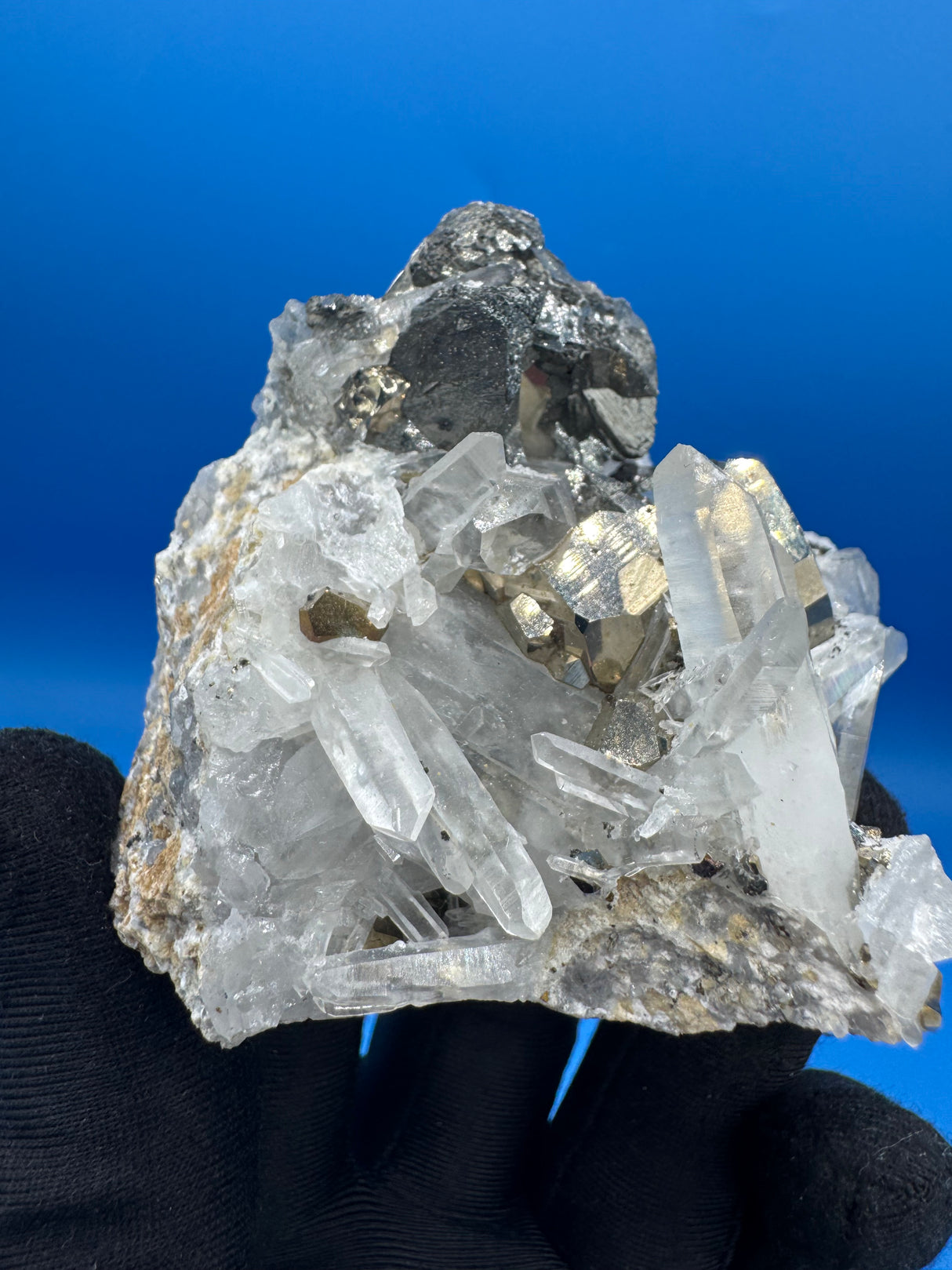 Pyrite and Quartz Specimen - 200g