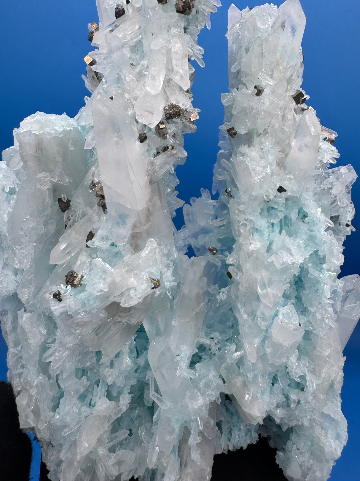 Gibbsite, Quartz and Pyrite Specimen - 718g