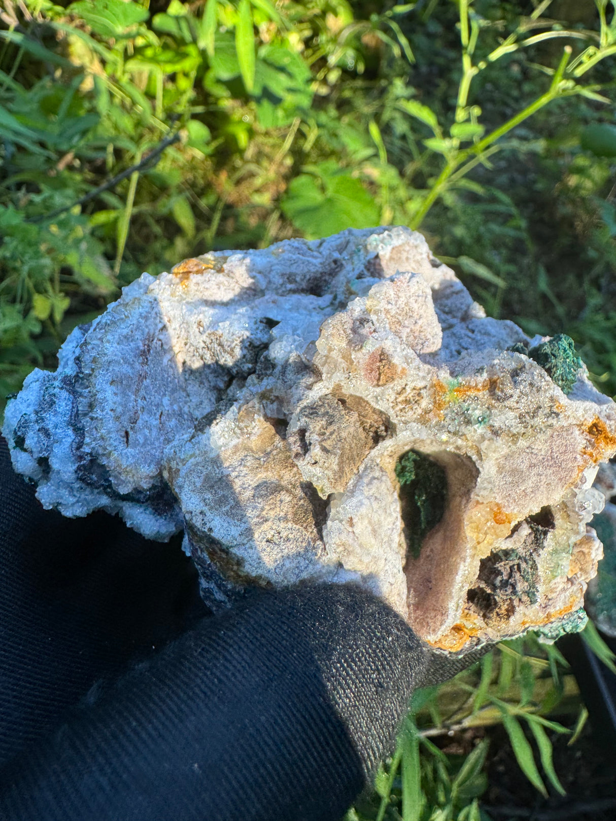 Malachite and Quartz Speciemen - 265g