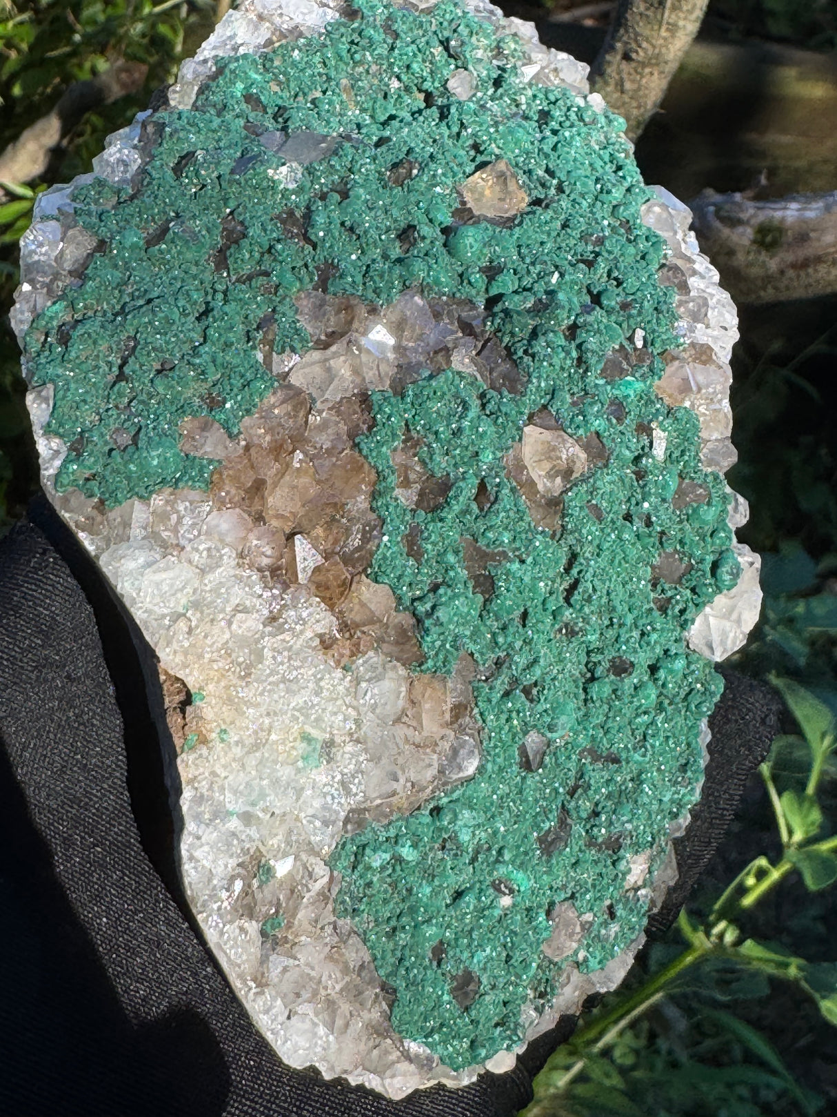 Malachite and Quartz Speciemen - 513g