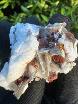 Garnet on Star Mica Specimen - 39g