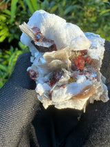 Garnet on Star Mica Specimen - 39g