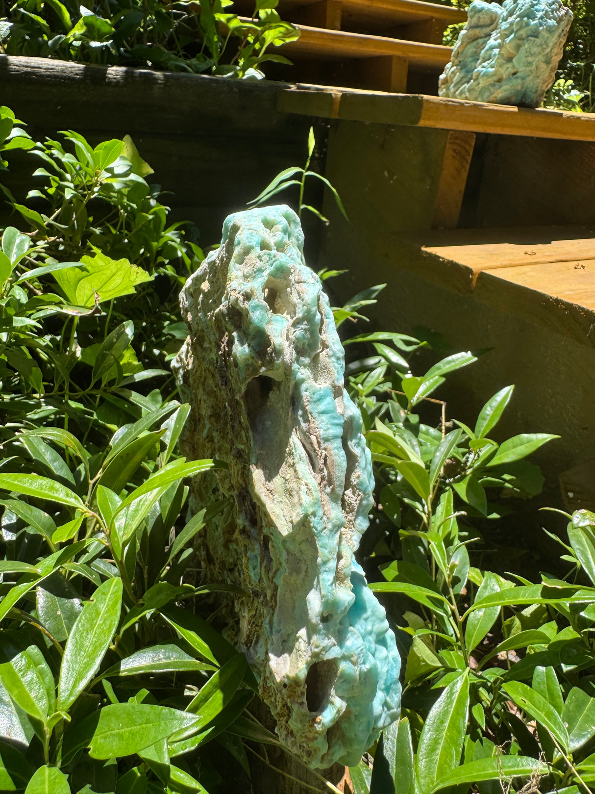 Blue Aragonite Specimen - 3577g