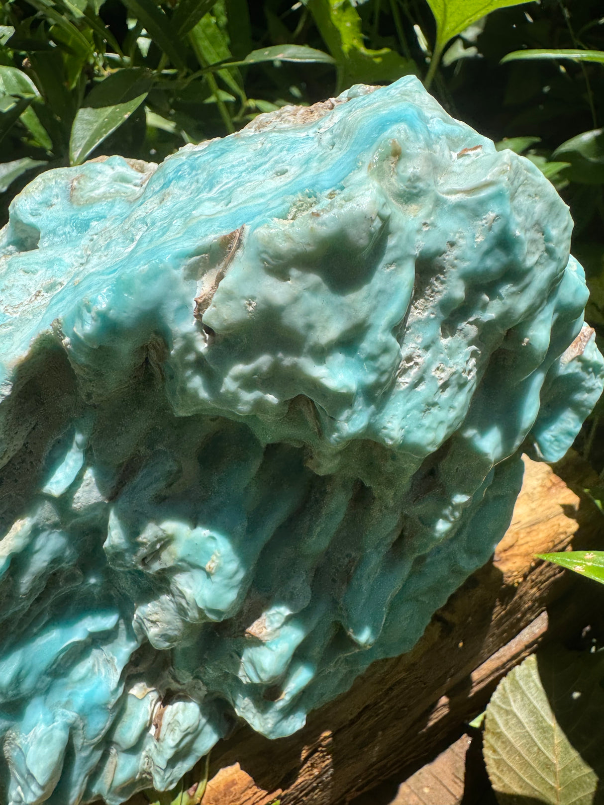 Blue Aragonite Specimen - 2107g