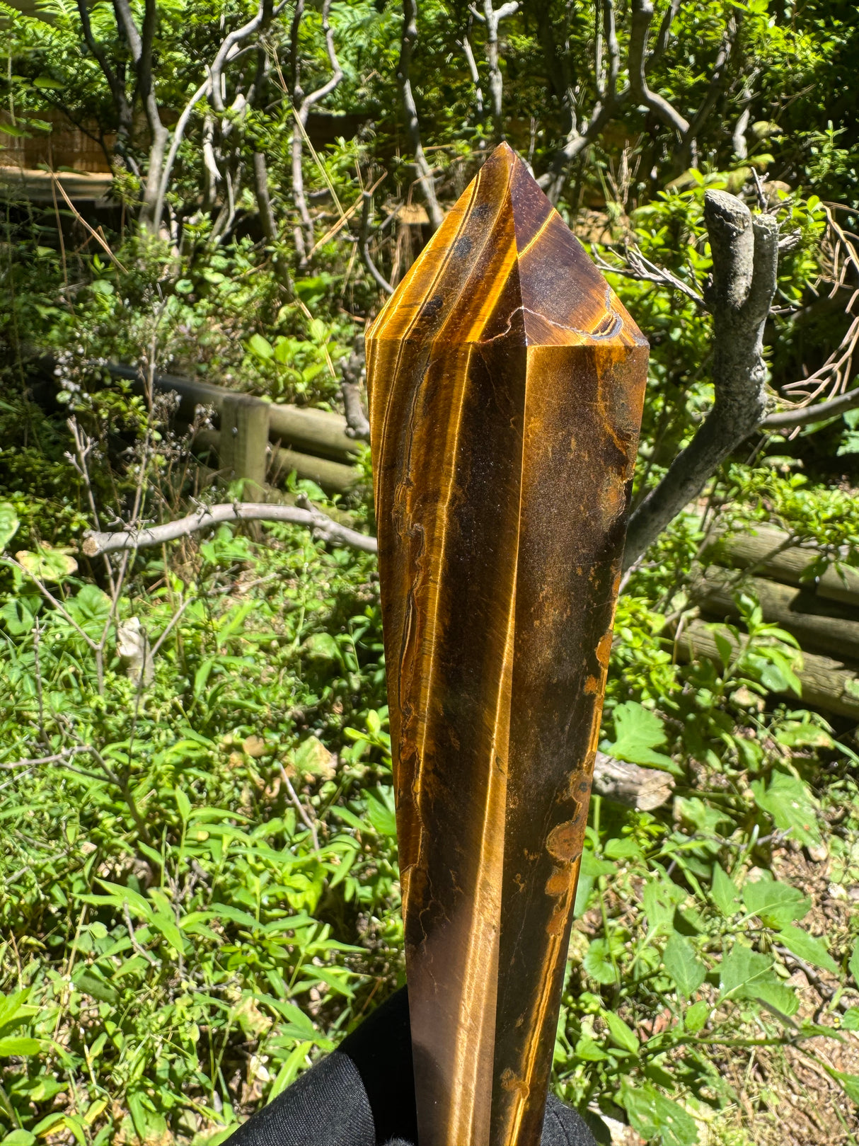 Tigers Eye Polished Wand - 649g