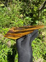 Tigers Eye Polished Wand - 649g