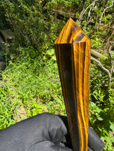 Tigers Eye Polished Wand - 342g