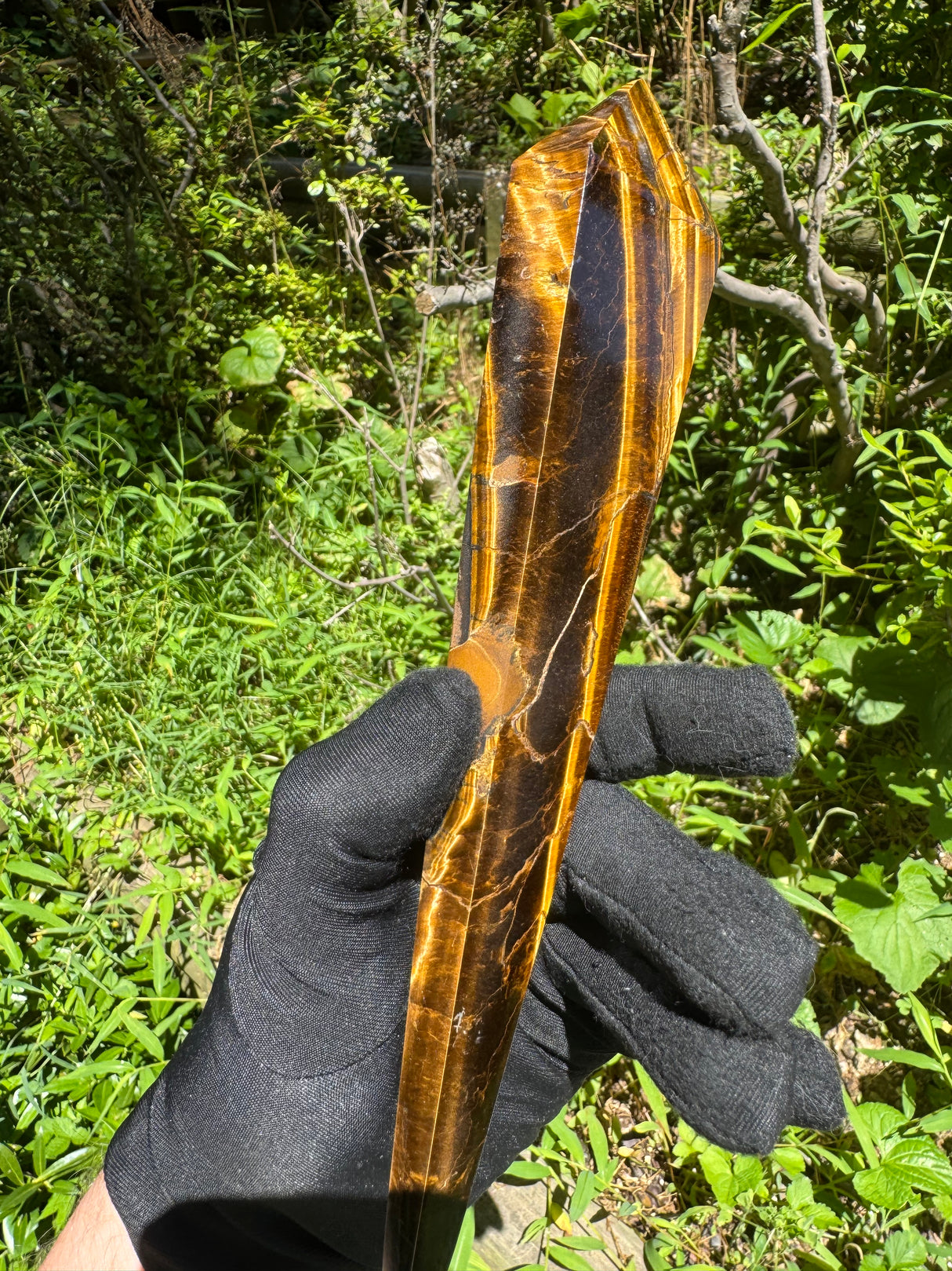 Tigers Eye Polished Wand - 468g