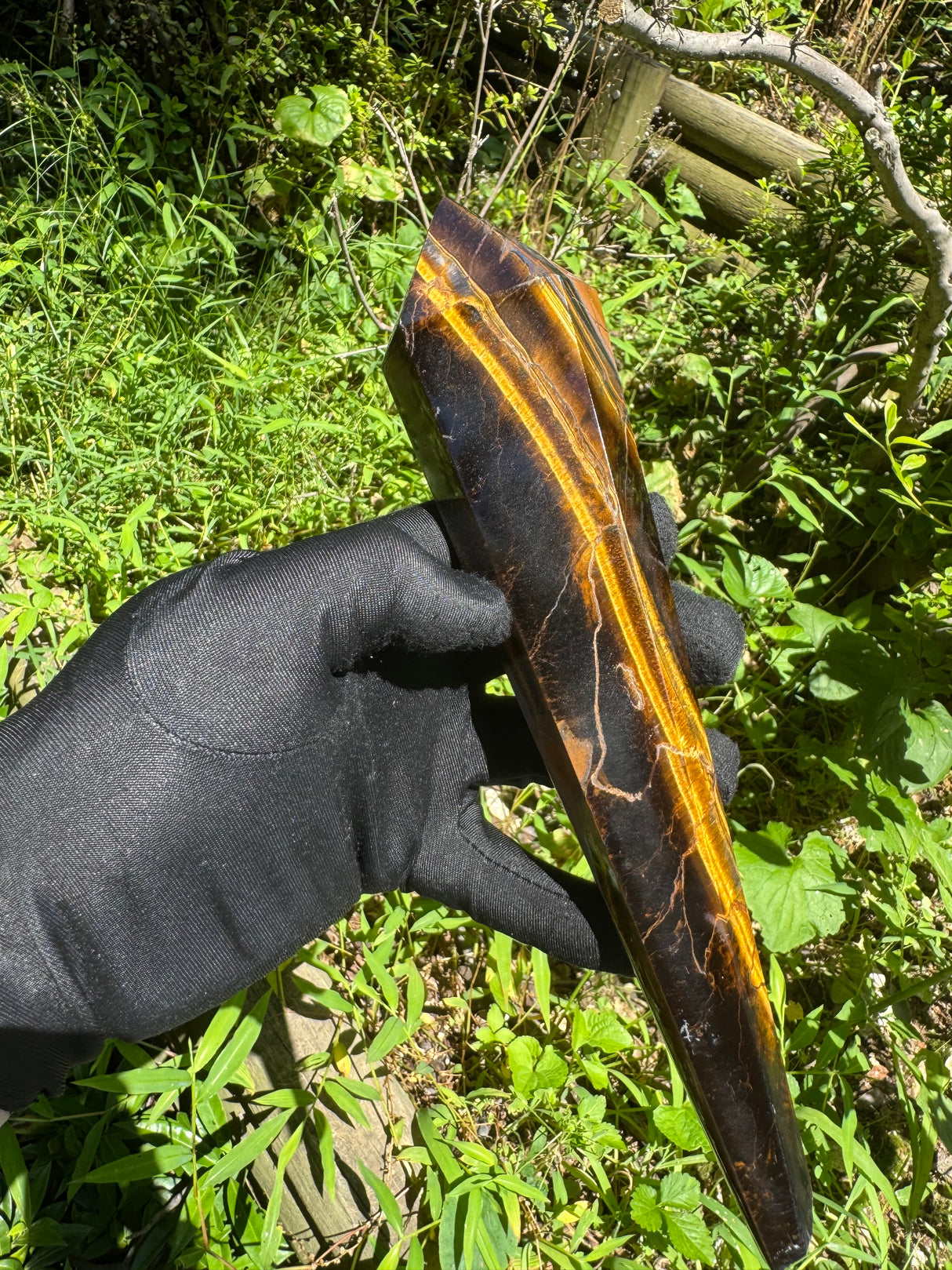 Tigers Eye Polished Wand - 468g