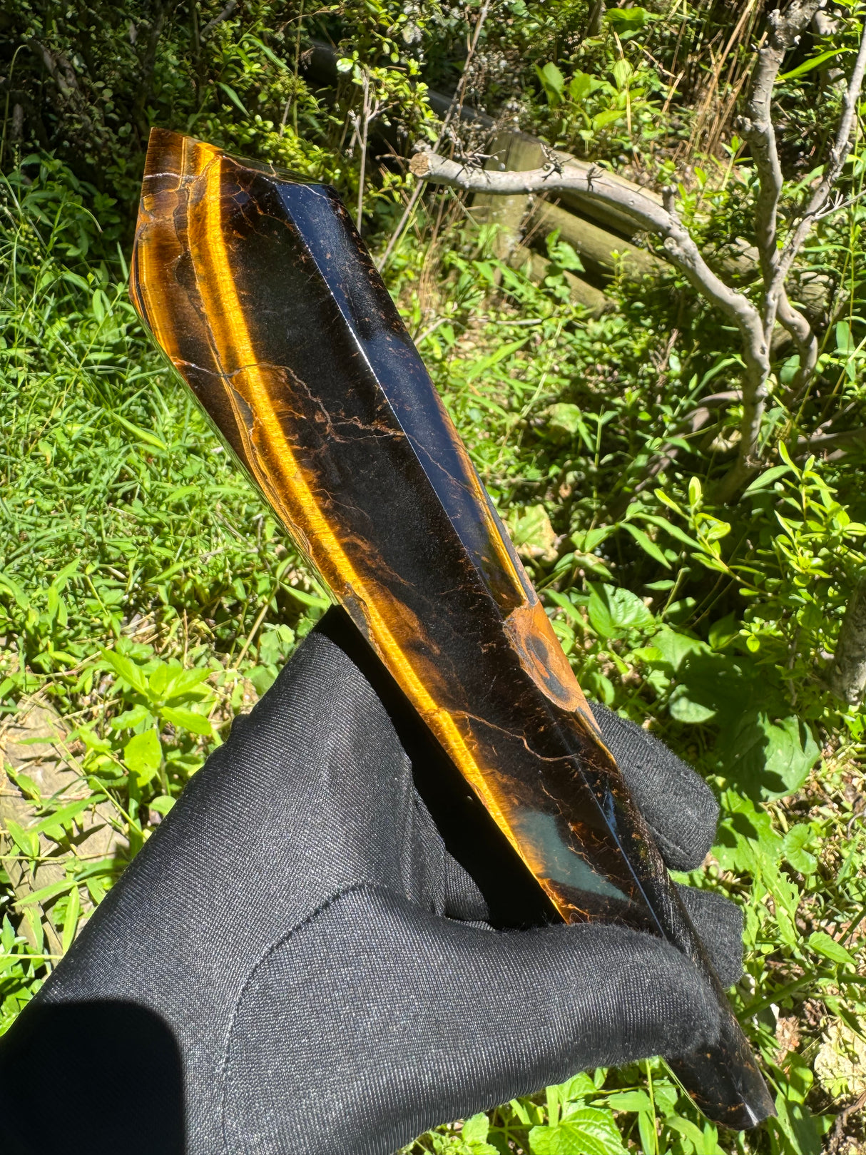 Tigers Eye Polished Wand - 468g