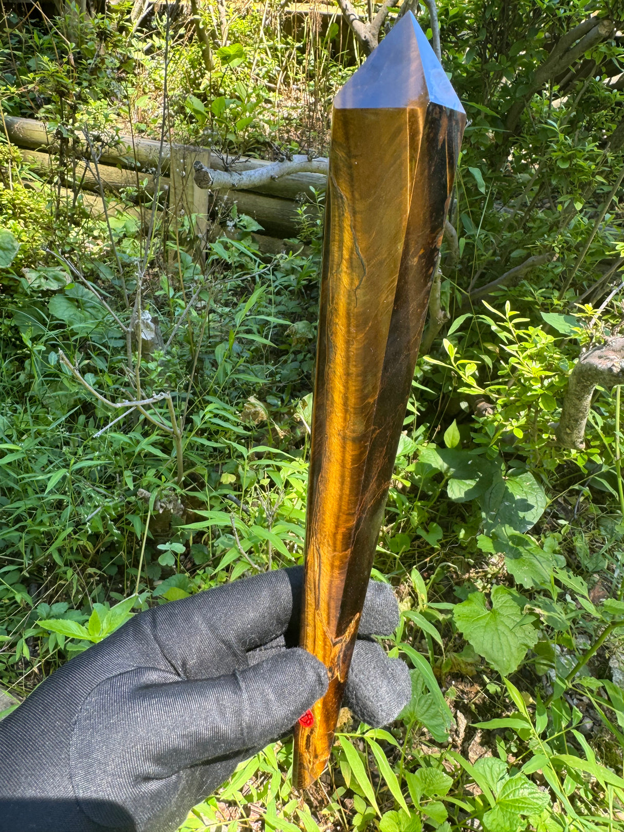 Tigers Eye Polished Wand - 406g