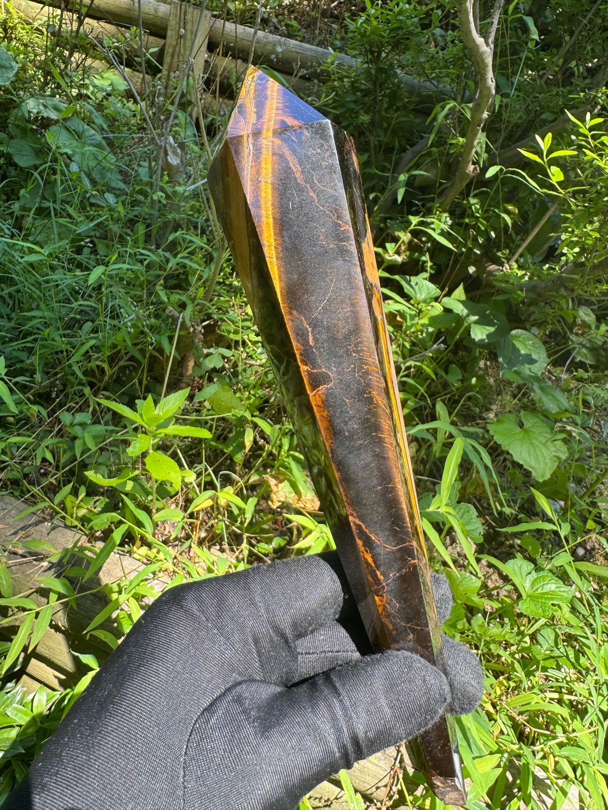 Tigers Eye Polished Wand - 525g