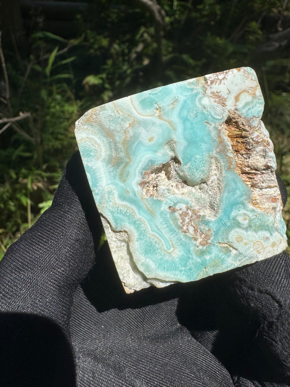 Blue Aragonite Freeform Cube - 296g