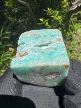 Blue Aragonite Freeform Cube - 210g