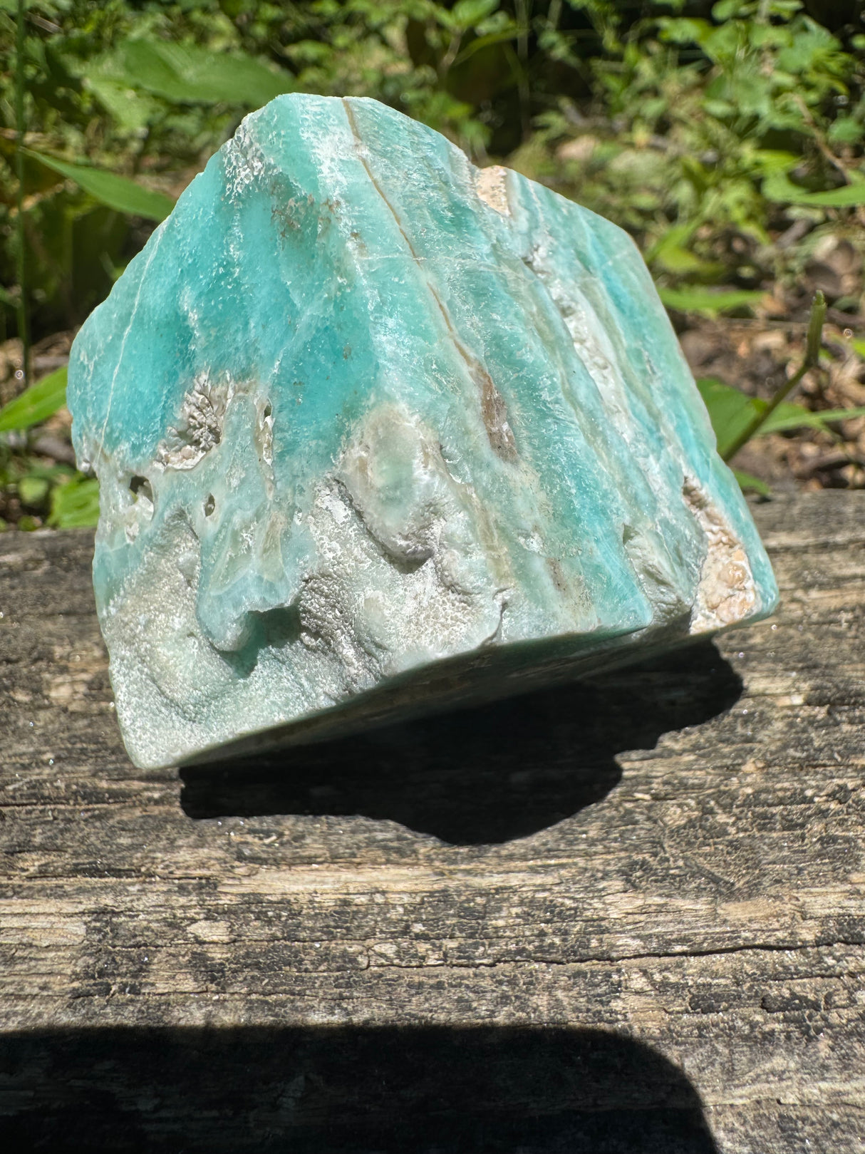 Blue Aragonite Freeform Cube - 210g