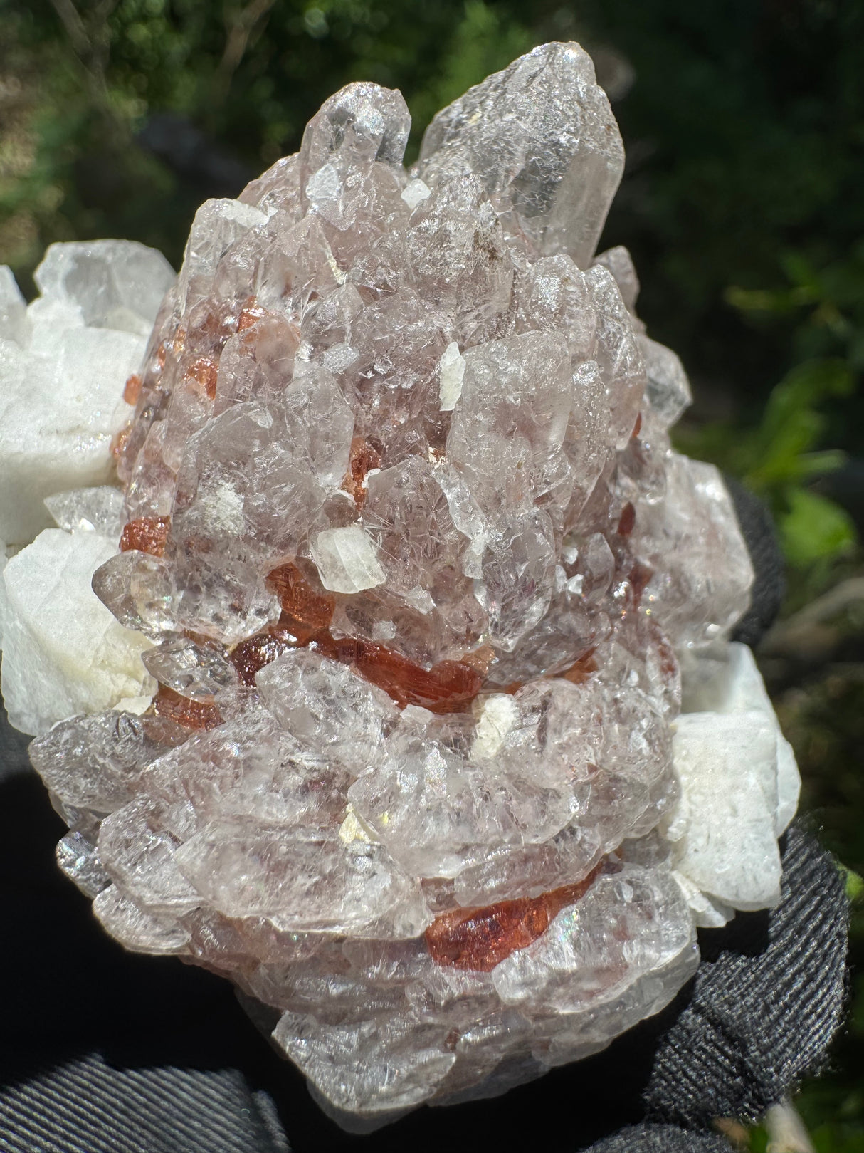 Garnet and Quartz Specimen - 116g