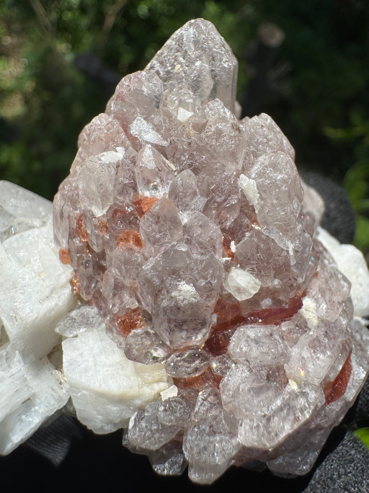 Garnet and Quartz Specimen - 116g