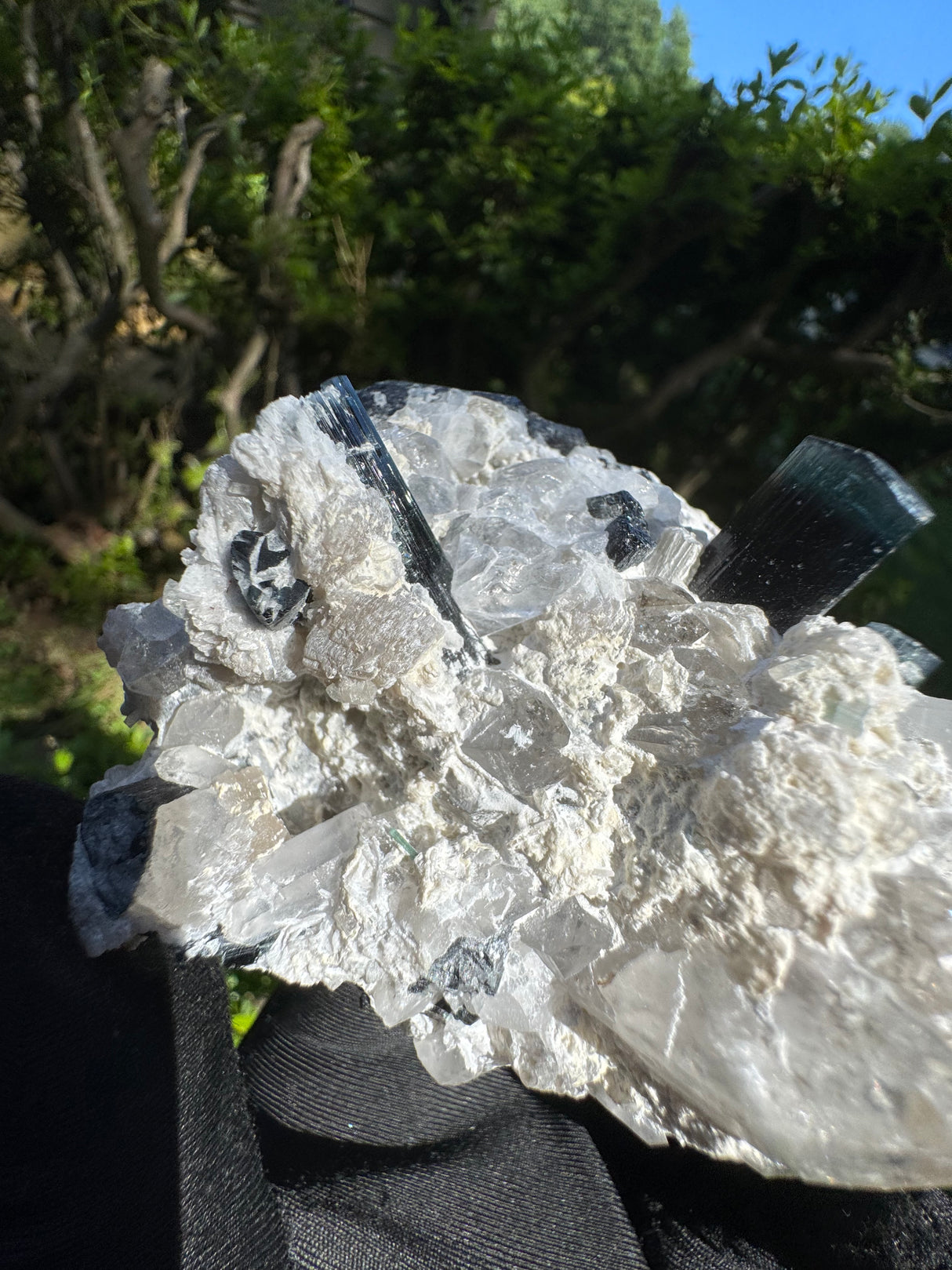 Blue Cap Tourmaline Specimen - 341g