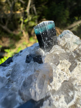 Blue Cap Tourmaline Specimen - 341g
